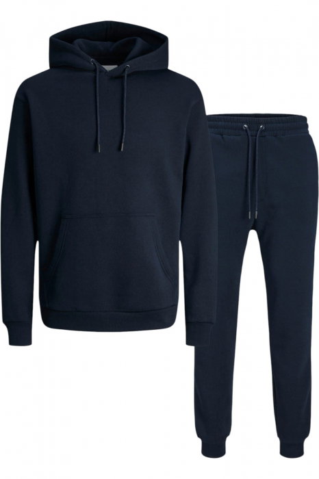 Trening JACK &JONES Bradley Sweat Zip Hood Set MP - 12288671-Navy Blazer [1]