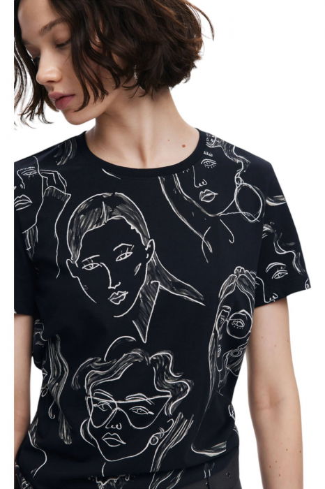 Tricou Desigual Caras - 24WWTK54-2000 [3]