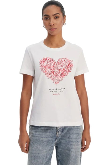 Tricou Desigual Heart - 26SWTK06-1000 [1]