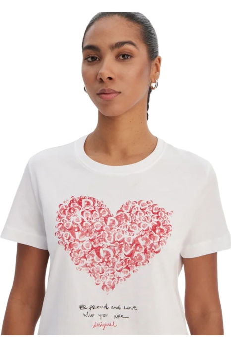Tricou Desigual Heart - 26SWTK06-1000 [3]