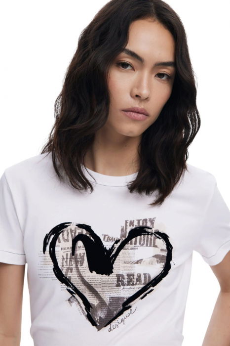 Tricou Desigual Letter Core - 25WWTK04-1000 [3]