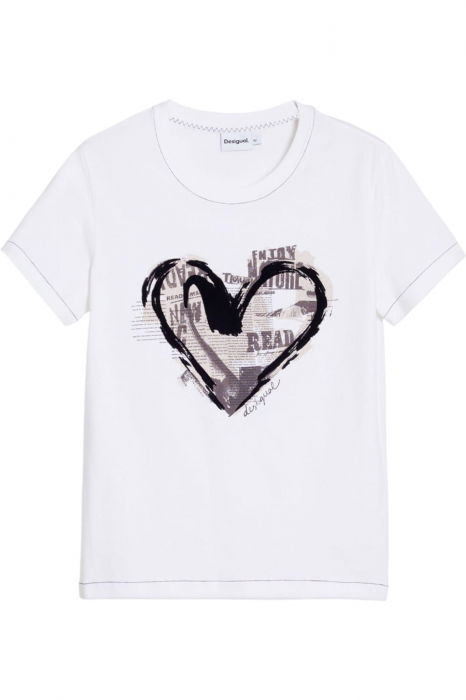 Tricou Desigual Letter Core - 25WWTK04-1000 [4]