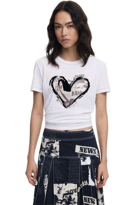 Tricou Desigual Letter Core - 25WWTK04-1000 [1]