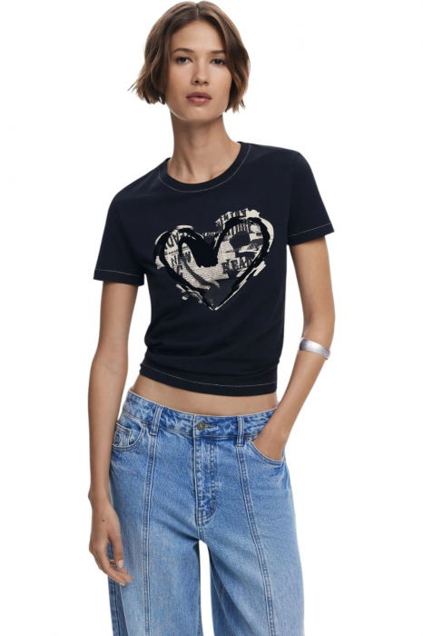 Tricou Desigual Letter Core - 25WWTK04-2000 [1]