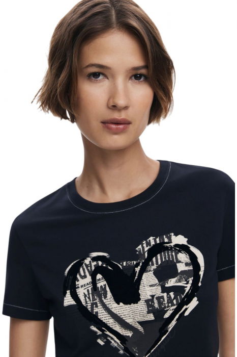 Tricou Desigual Letter Core - 25WWTK04-2000 [3]