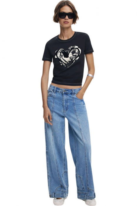 Tricou Desigual Letter Core - 25WWTK04-2000 [5]