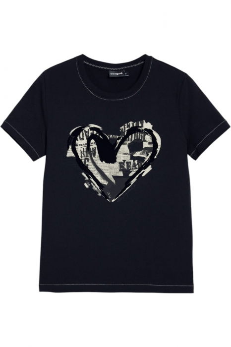 Tricou Desigual Letter Core - 25WWTK04-2000 [4]