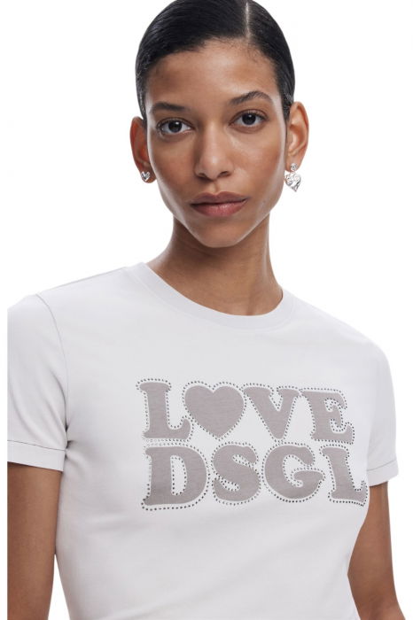 Tricou Desigual Love DSGL - 25SWTK10-2001 [3]