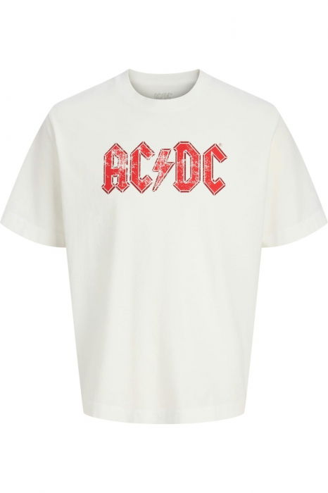 Tricou JACK &JONES AC DC Crew Neck - 12290347-Bright White [1]
