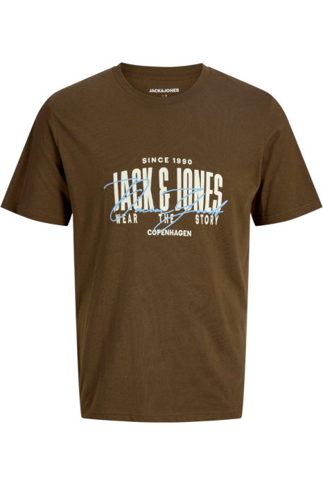 Tricou JACK &JONES Aero Crew Neck - 12298488-Cocoa [1]