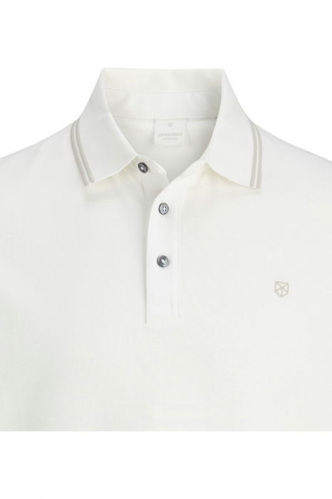 Tricou JACK &JONES Alex Polo SS25 - 12286338-Cloud Dancer [2]