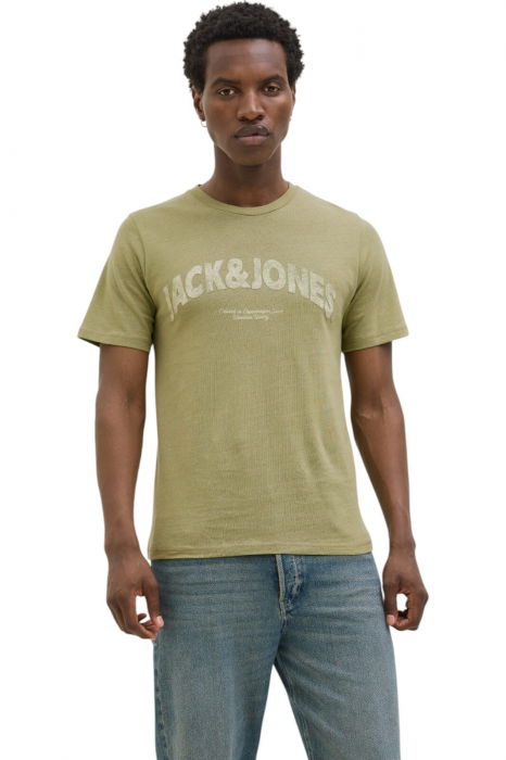 Tricou JACK &JONES Almeria Bold Branding - 12276962-Cedar [1]