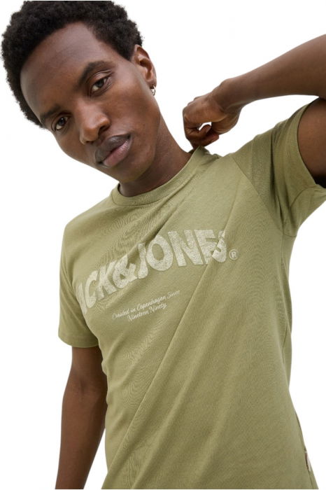 Tricou JACK &JONES Almeria Bold Branding - 12276962-Cedar [3]