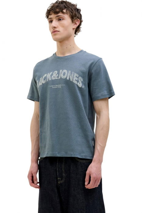 Tricou JACK &JONES Almeria Bold Branding - 12276962-Stormy Weather [1]