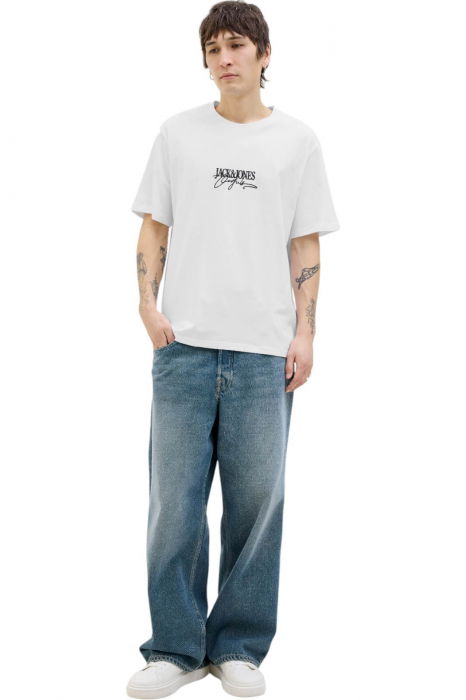 Tricou JACK &JONES Almeria Branding - 12276784-Bright White [4]