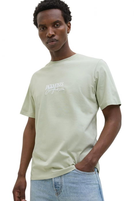 Tricou JACK &JONES Almeria Branding - 12276784-Celadon Tint [3]