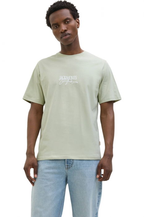 Tricou JACK &JONES Almeria Branding - 12276784-Celadon Tint [1]