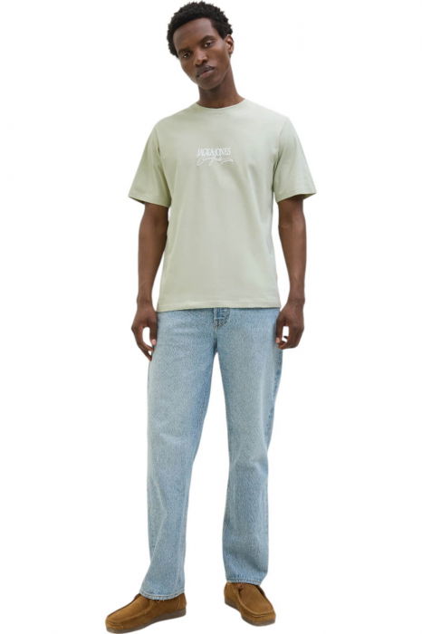 Tricou JACK &JONES Almeria Branding - 12276784-Celadon Tint [4]