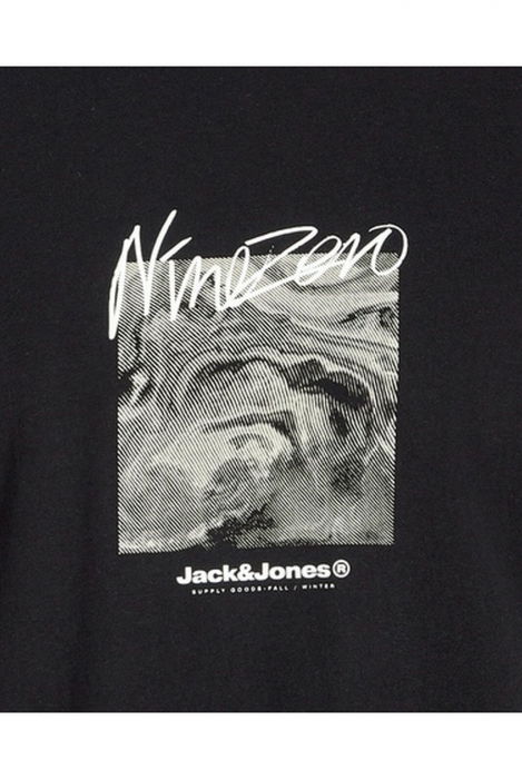 Tricou JACK &JONES Alpha Print - 12268180-Black [4]