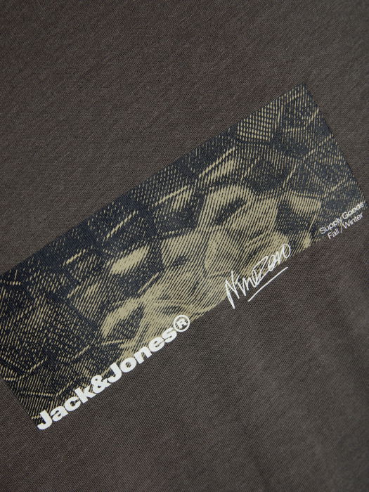 Tricou JACK &JONES Alpha Print - 12268180-Pavement [2]
