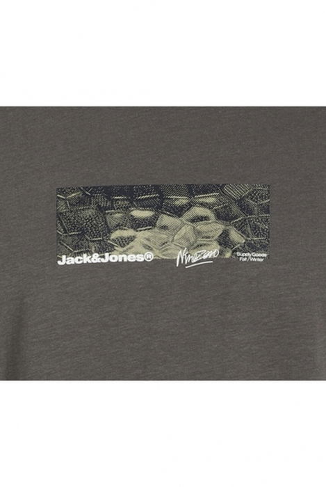 Tricou JACK &JONES Alpha Print - 12268180-Pavement [4]