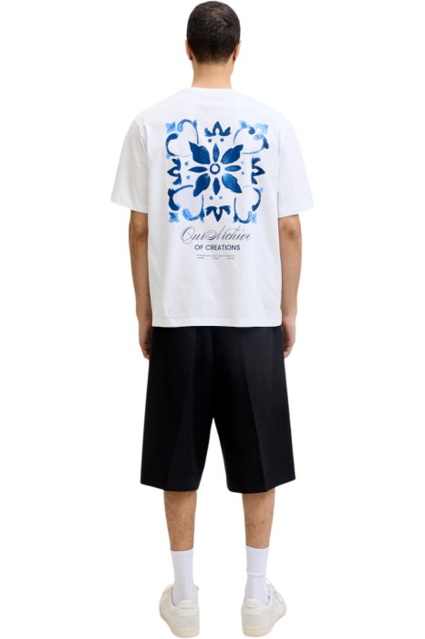 Tricou JACK &JONES Art Print SS - 12288095-Bright White [2]