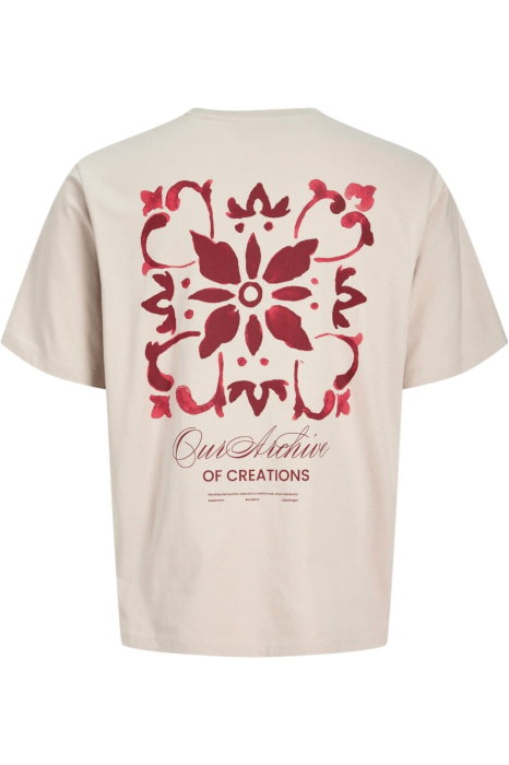 Tricou JACK &JONES Art Print SS - 12288095-Moonbeam [5]