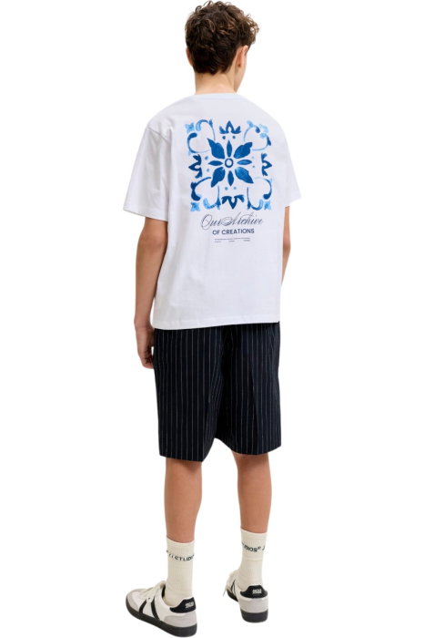 Tricou JACK &JONES Art Print SS JNR - 12289921-Bright White [2]