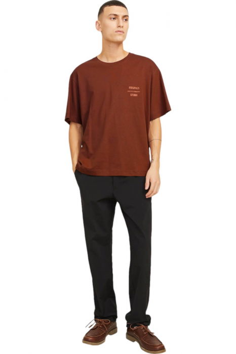 Tricou JACK &JONES Austin Font - 12277896-Brandy [7]