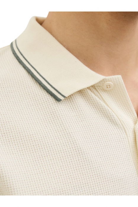 Tricou JACK &JONES Austin Polo SS - 12268130-Antique White [3]