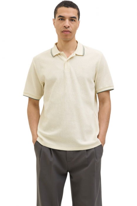 Tricou JACK &JONES Austin Polo SS - 12268130-Antique White [1]