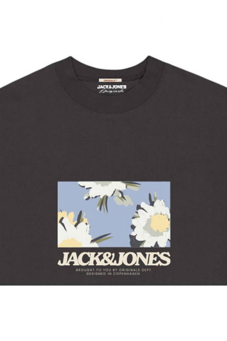 Tricou JACK &JONES Avira AOP Crew - 12281811-Black [2]