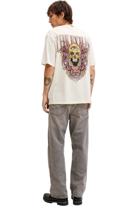 Tricou JACK &JONES Band - 12293434-Antique White [2]