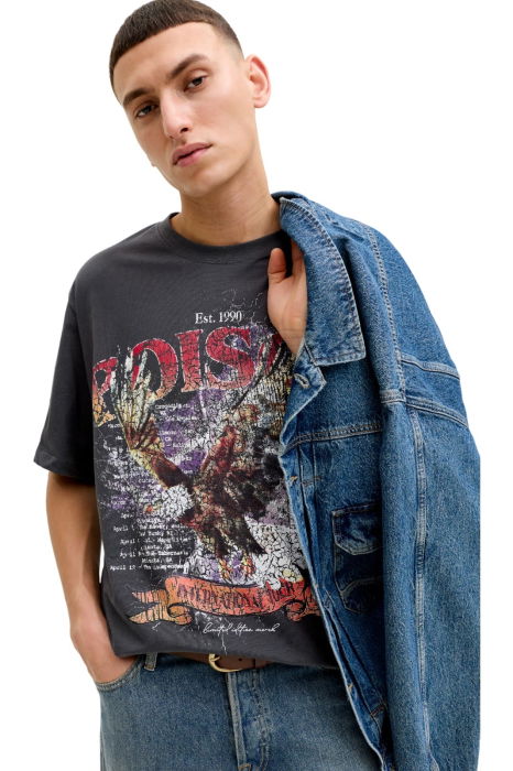 Tricou JACK &JONES Band - 12293434-Asphalt [4]