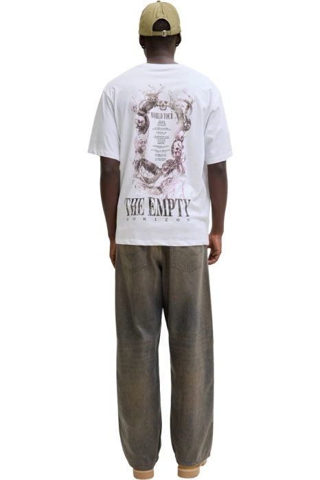 Tricou JACK &JONES Band - 12293434-Bright White [2]