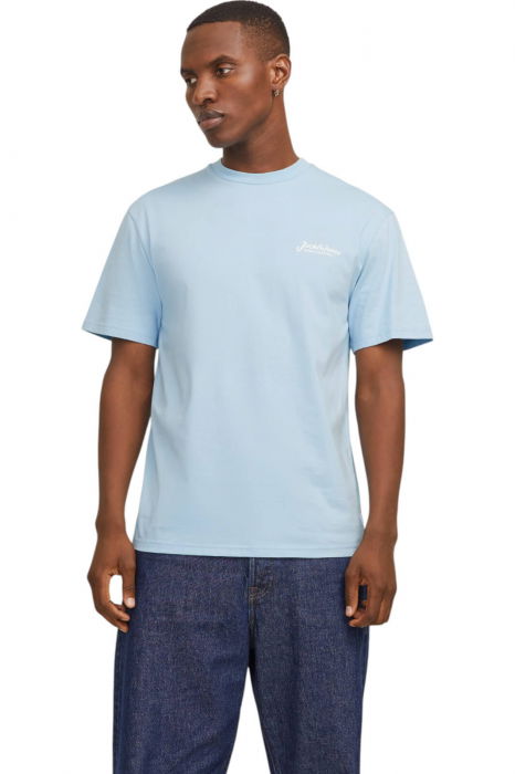 Tricou JACK &JONES Beau Frontprint - 12275012-Chambray Blue [2]