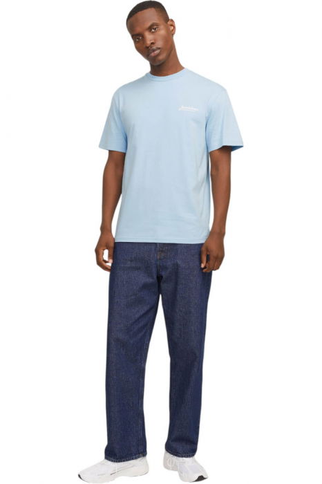 Tricou JACK &JONES Beau Frontprint - 12275012-Chambray Blue [4]