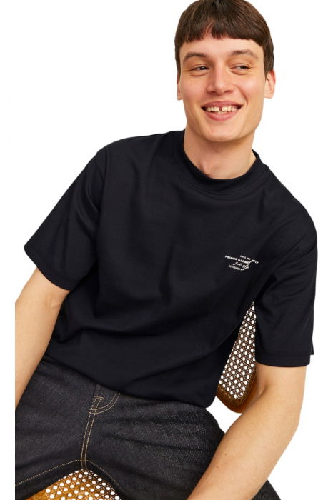 Tricou JACK &JONES Blachad Branding SN - 12259357-Black [4]
