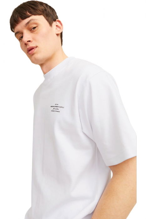Tricou JACK &JONES Blachad Branding SN - 12259357-Bright White [4]