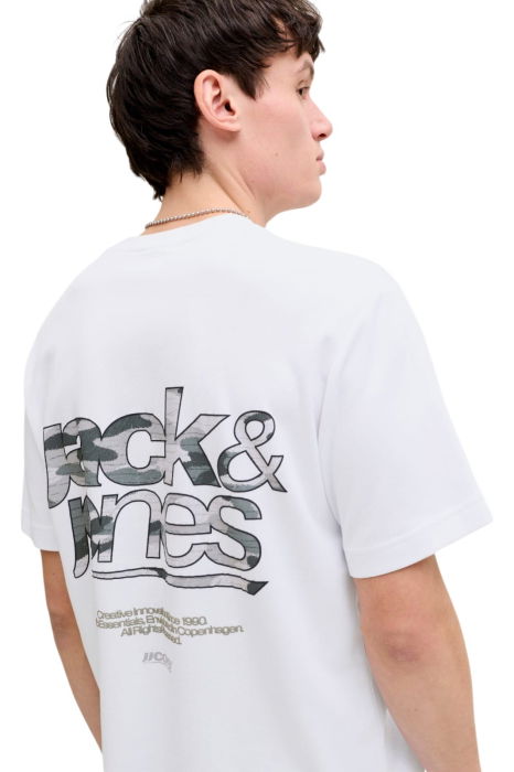 Tricou JACK &JONES Breeze Back Print - 12291019-Bright White [4]
