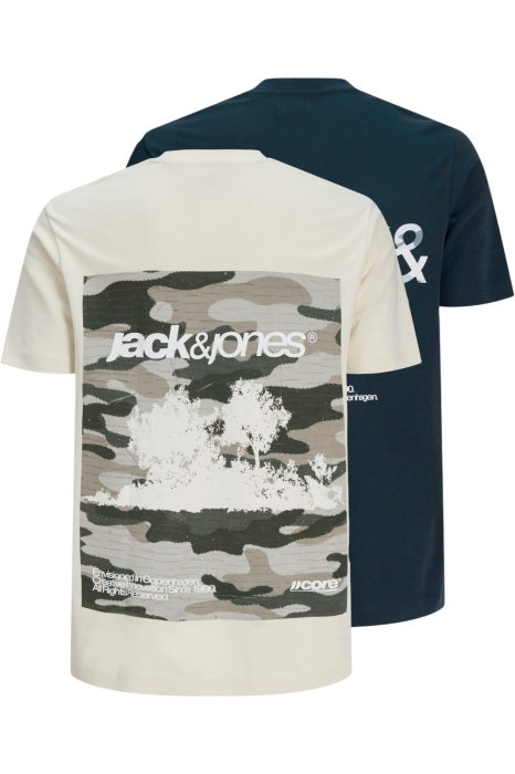 Tricou JACK &JONES Breeze Back Print 2Pk PLS - 12302472-Outer Space [4]