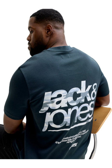 Tricou JACK &JONES Breeze Back Print 2Pk PLS - 12302472-Outer Space [5]