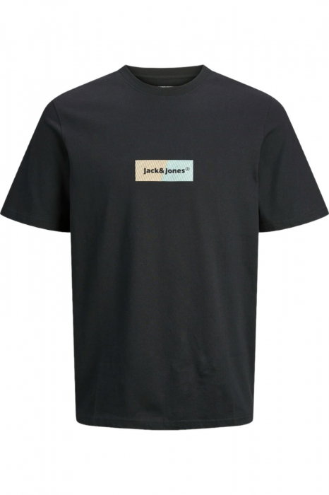 Tricou JACK &JONES Bronx Rectangle - 12262563-Black [1]