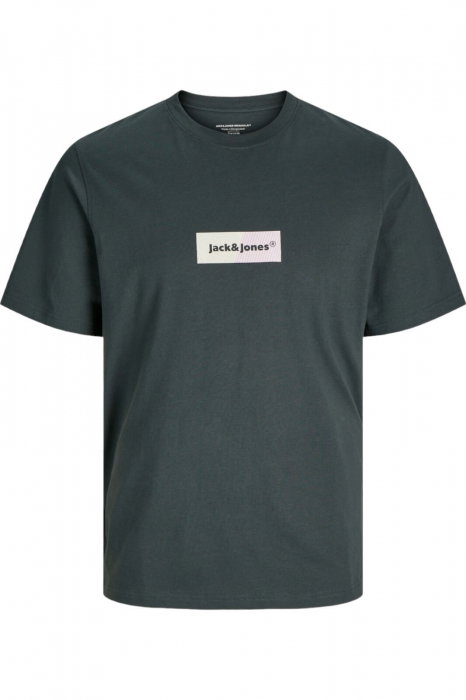 Tricou JACK &JONES Bronx Rectangle - 12262563-Forest [1]