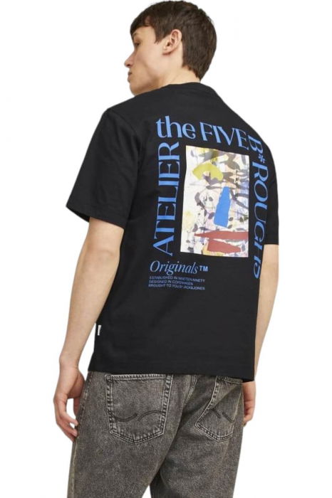 Tricou JACK &JONES Brooklyn Graphic Back - 12262503-Black [2]