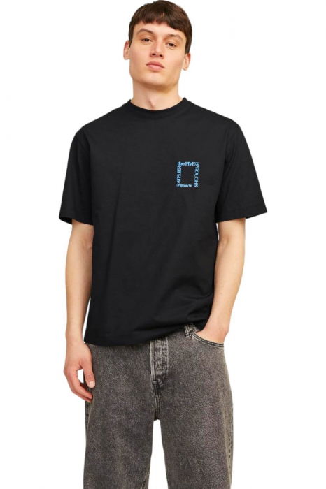 Tricou JACK &JONES Brooklyn Graphic Back - 12262503-Black [1]