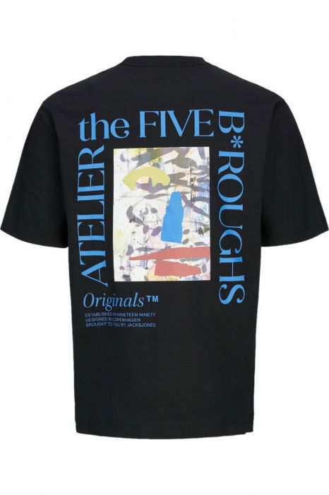 Tricou JACK &JONES Brooklyn Graphic Back - 12262503-Black [6]