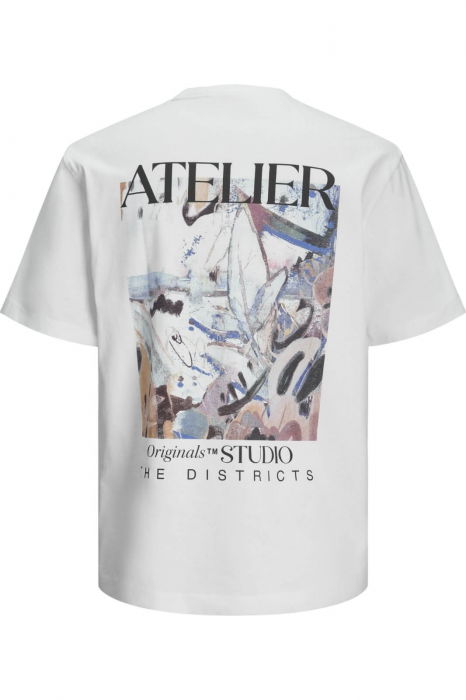 Tricou JACK &JONES Brooklyn Graphic Back - 12262503-Bright White [6]