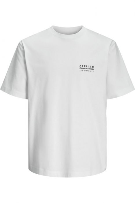 Tricou JACK &JONES Brooklyn Graphic Back - 12262503-Bright White [8]