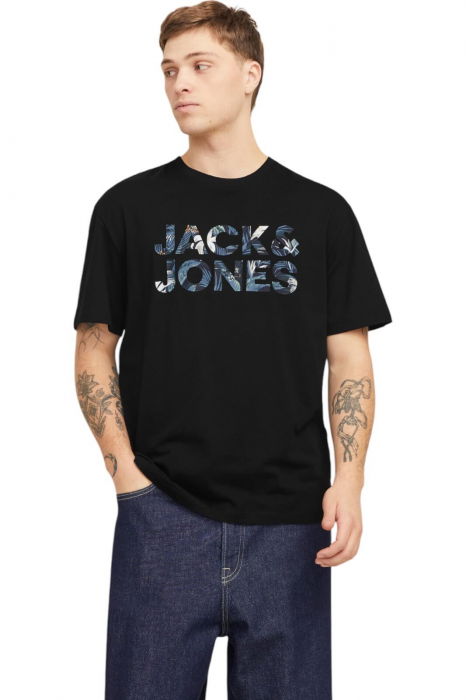 Tricou JACK &JONES Bryan Corp Logo - 12268127-Black [1]
